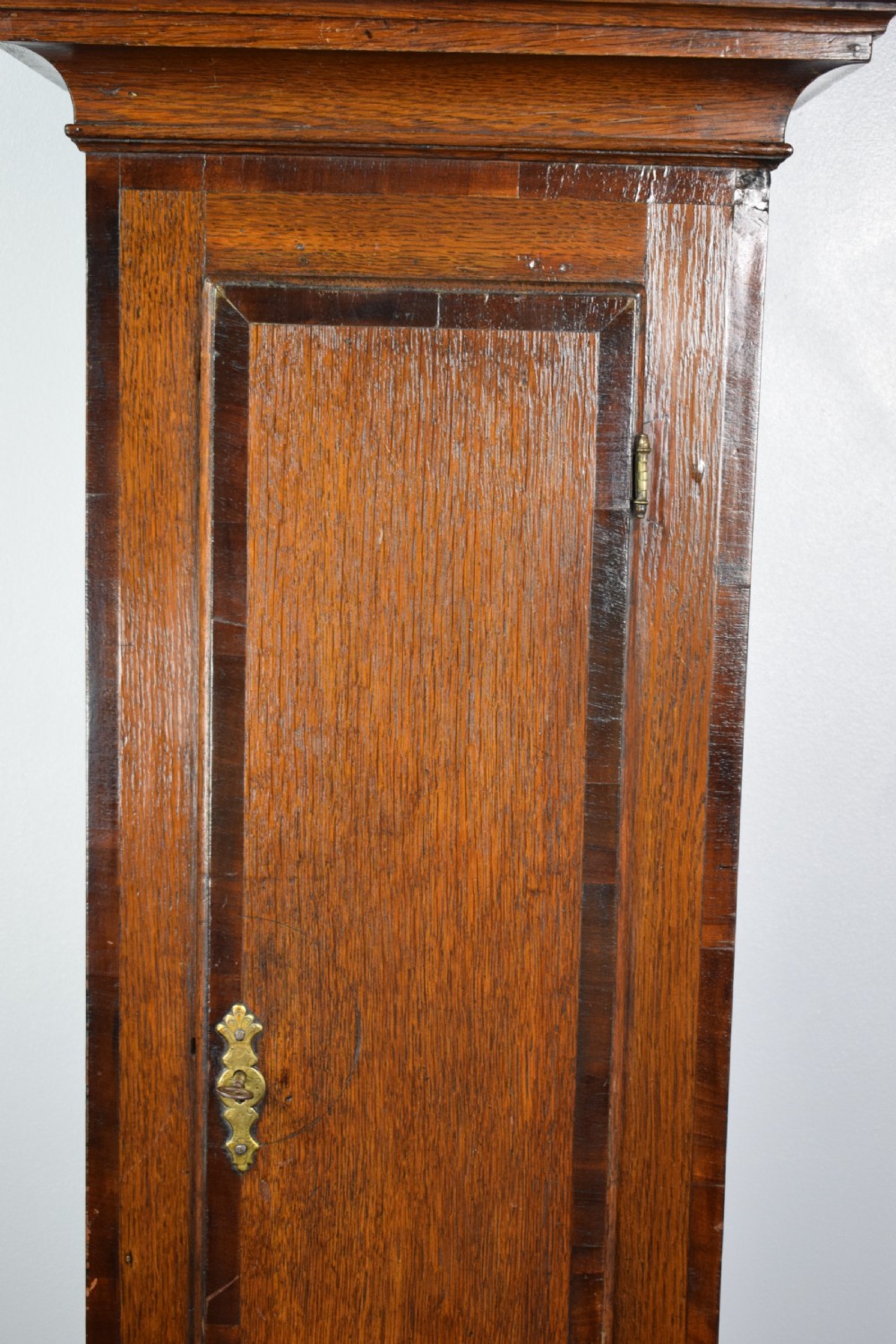 Early Georgian C. 1730 Oak Grandfather Longcase Clock 