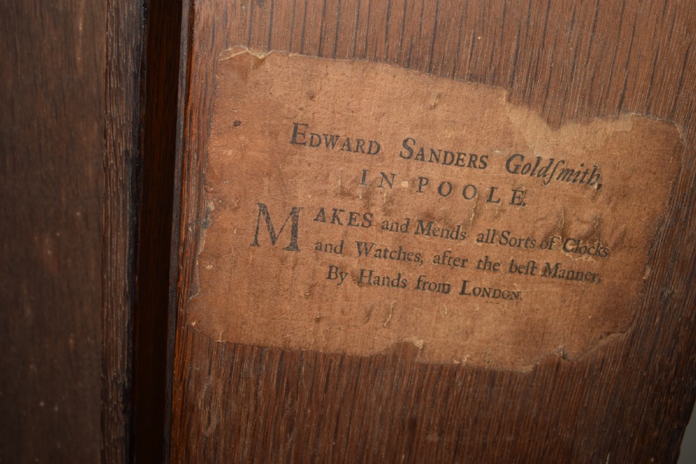 Early Georgian C. 1730 Oak Grandfather Longcase Clock 