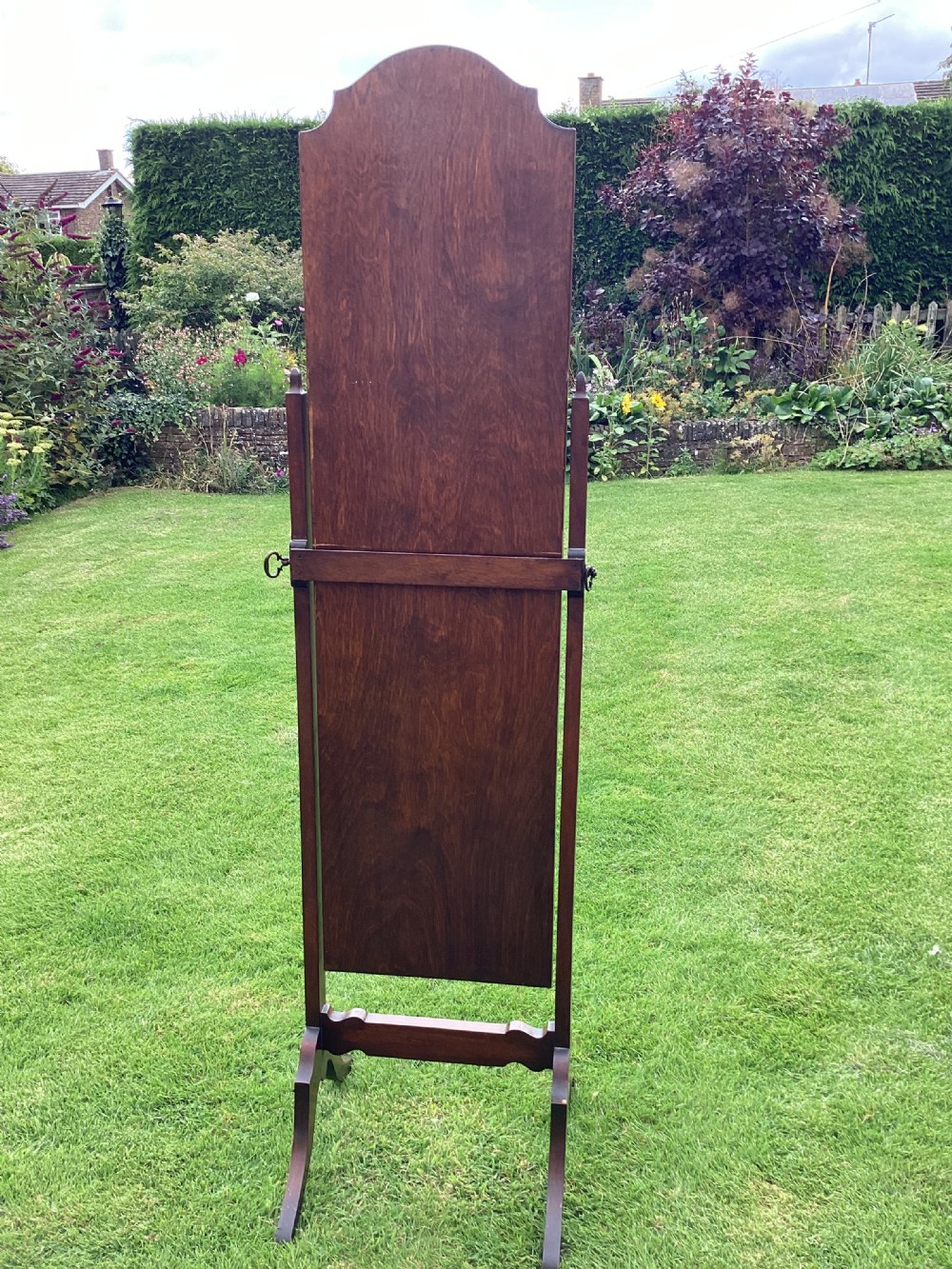 Mahogany framed adjustable Cheval Mirror View IX