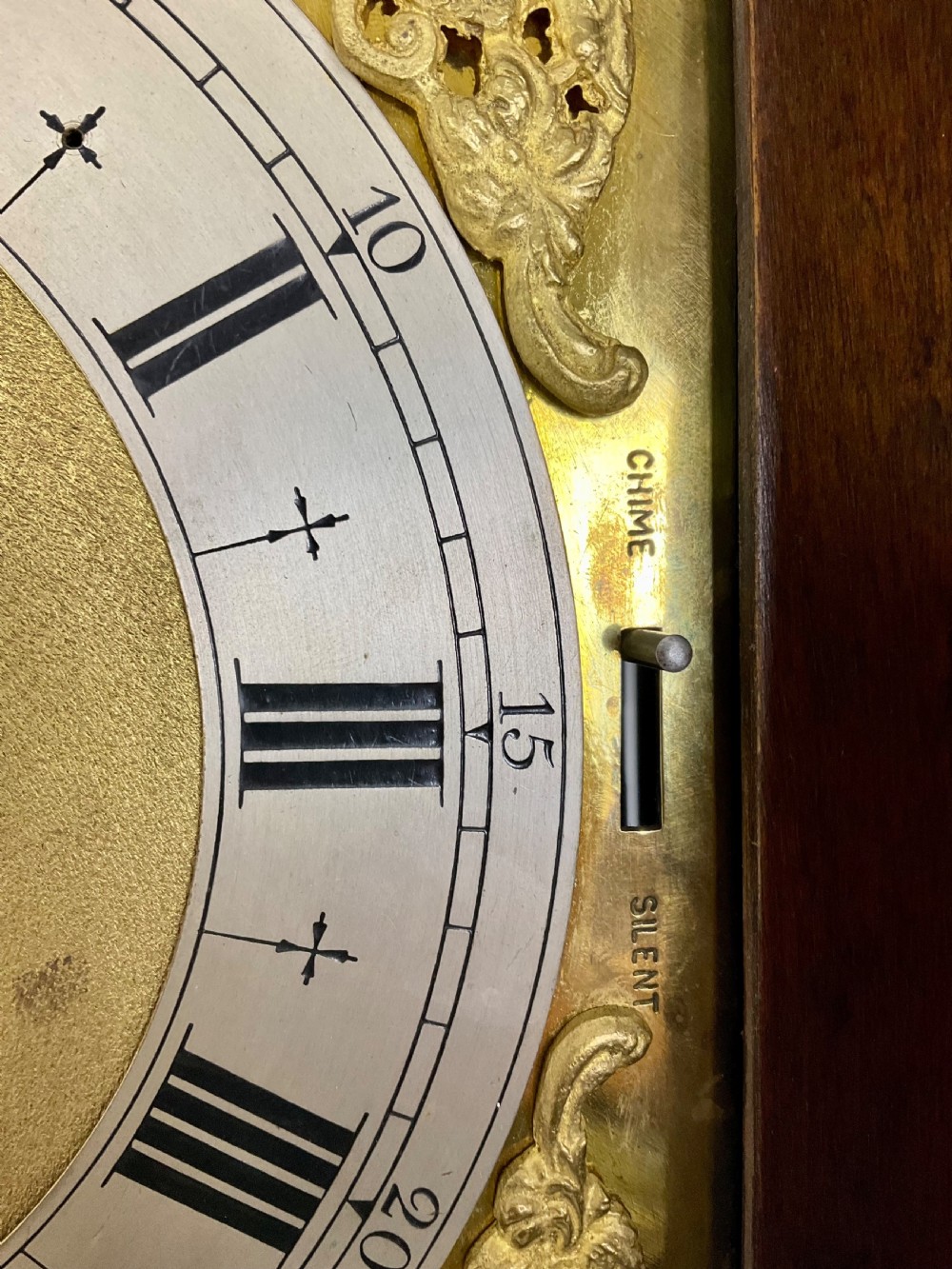 Small (70in) Musical Quarter Chiming Grandfather or Grandmother Oak Longcase Clock View XI