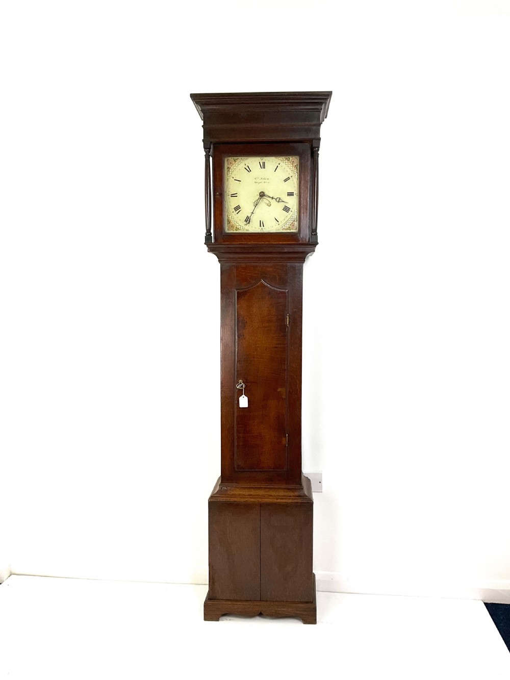 William Nelson Steele Aston (Oxon) Georgian Oak Grandfather Longcase Clock