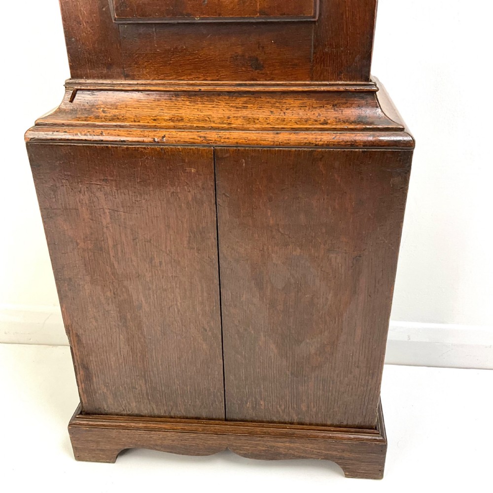 William Nelson Steele Aston (Oxon) Georgian Oak Grandfather Longcase Clock View III