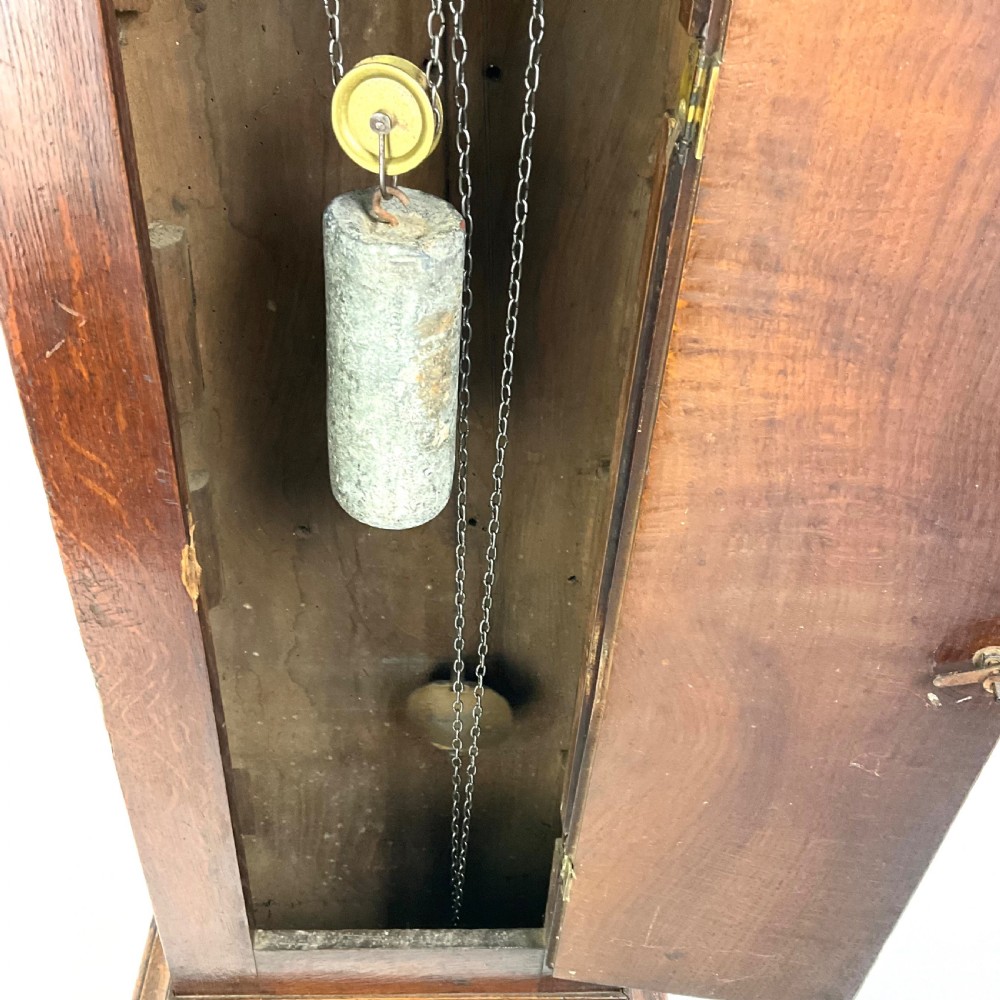 William Nelson Steele Aston (Oxon) Georgian Oak Grandfather Longcase Clock View V