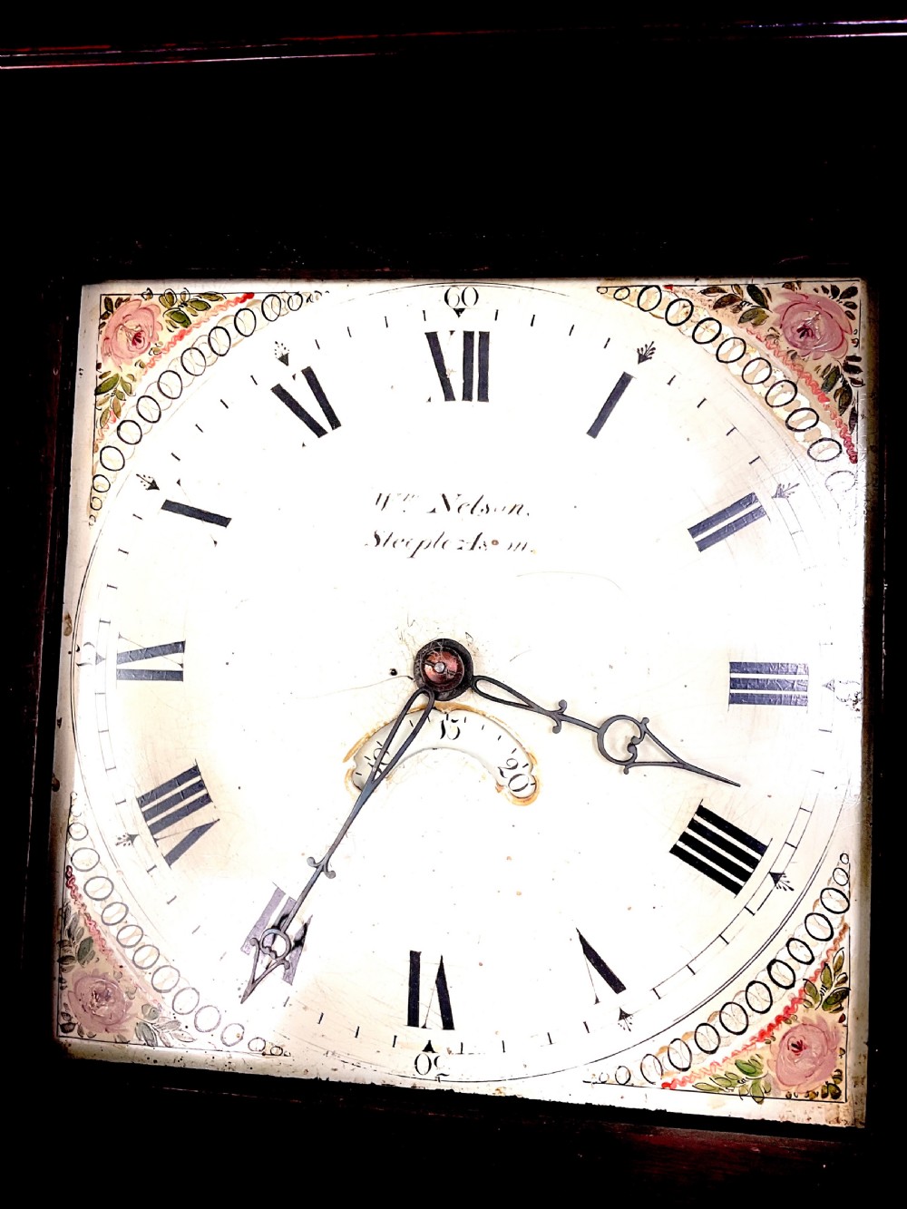 William Nelson Steele Aston (Oxon) Georgian Oak Grandfather Longcase Clock View VIII