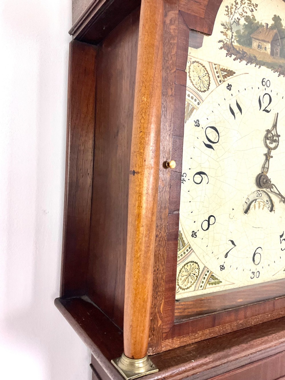 19thC Oak Grandfather 30 Hour Longcase Clock in Good Working Order View III