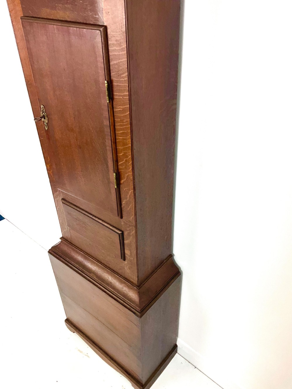19thC Oak Grandfather 30 Hour Longcase Clock in Good Working Order View IX