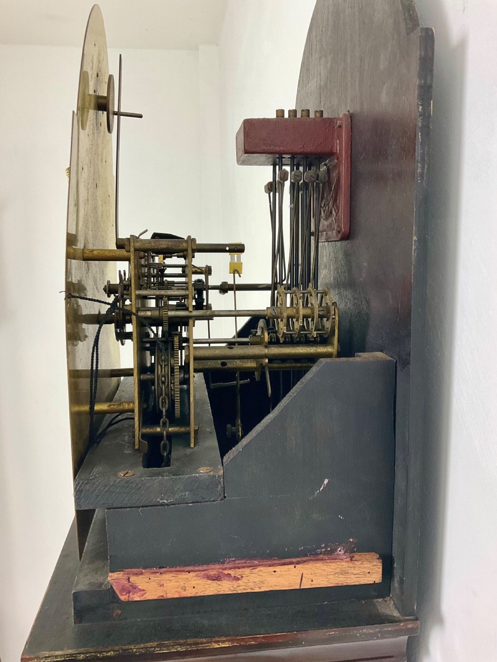 DEEP MELLOW MUSICAL QUARTER CHIMING GRANDFATHER LONGCASE CLOCK  View XI