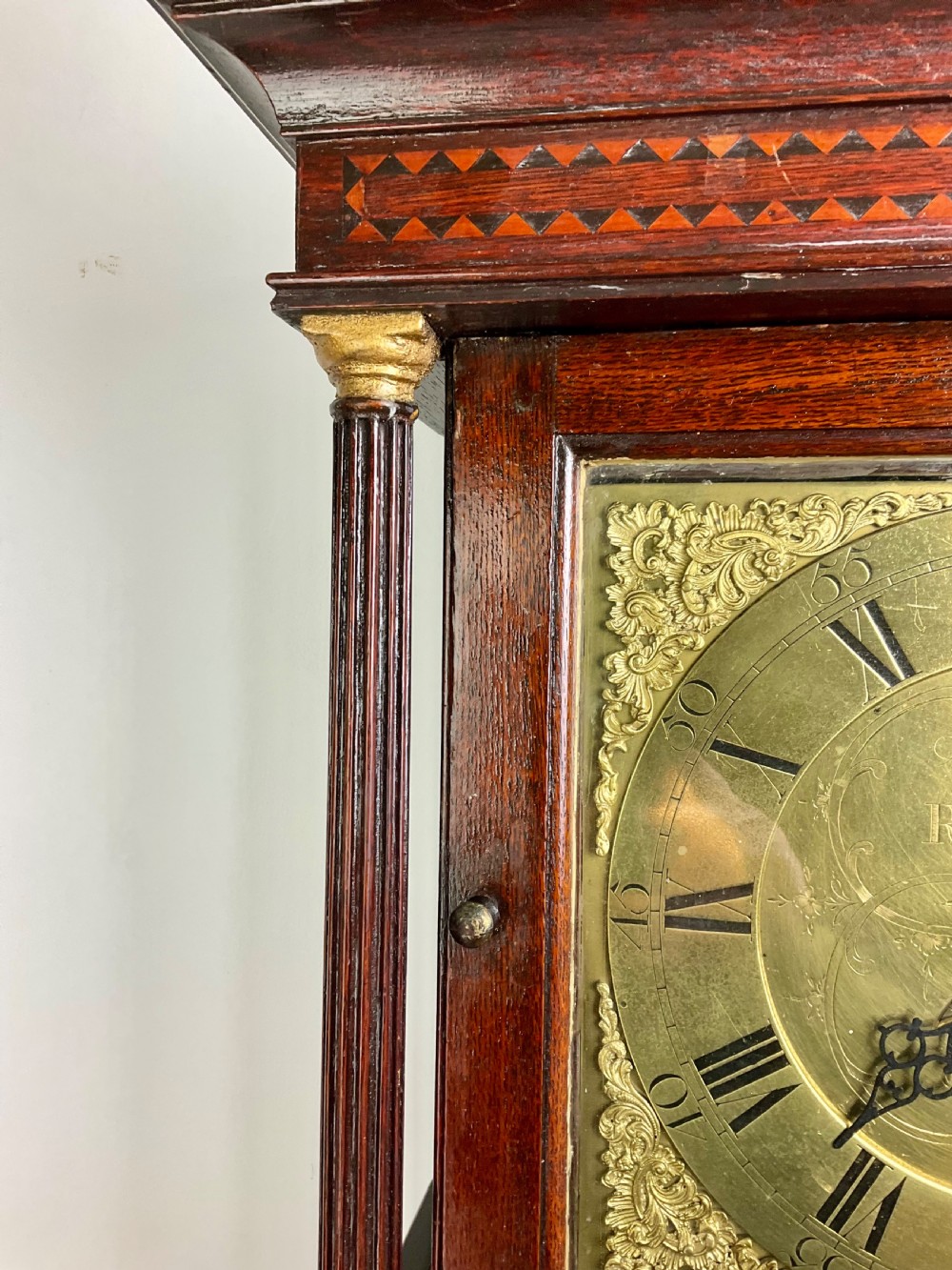 J Marr Retford Georgian Oak Grandfather Longcase Clock View VI