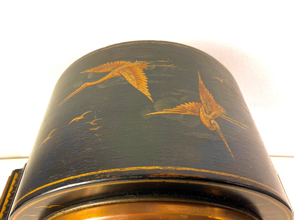 Japanned Chinoiserie 8 Day Kienzle Striking Mantle Clock View IV