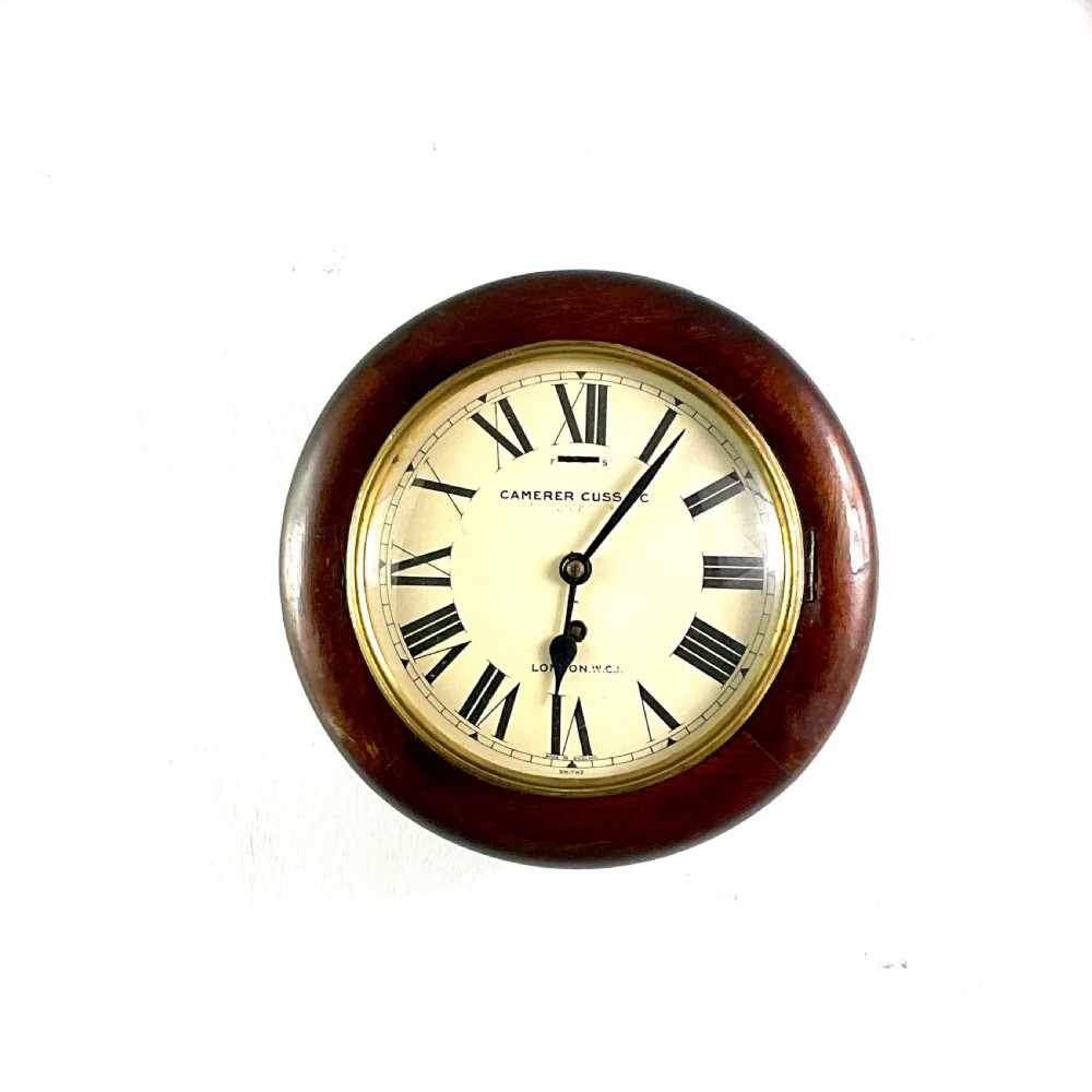 Camera Cuss Oak 7in Dwarf Dial Wall Clock