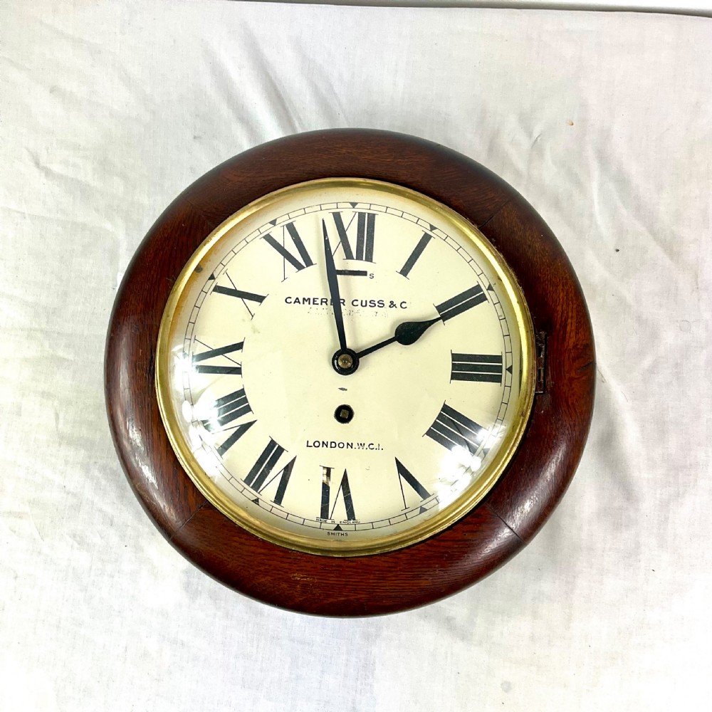 Camera Cuss Oak 7in Dwarf Dial Wall Clock View XIII