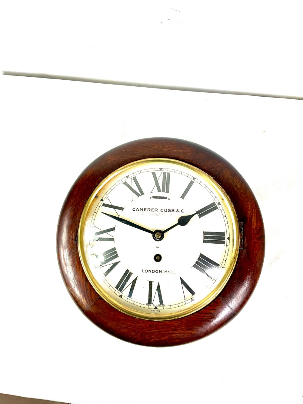 Camera Cuss Oak 7in Dwarf Dial Wall Clock View XVI