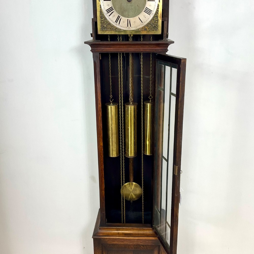 74in Triple Tune Musical Chiming Grandfather Longcase Clock View XI