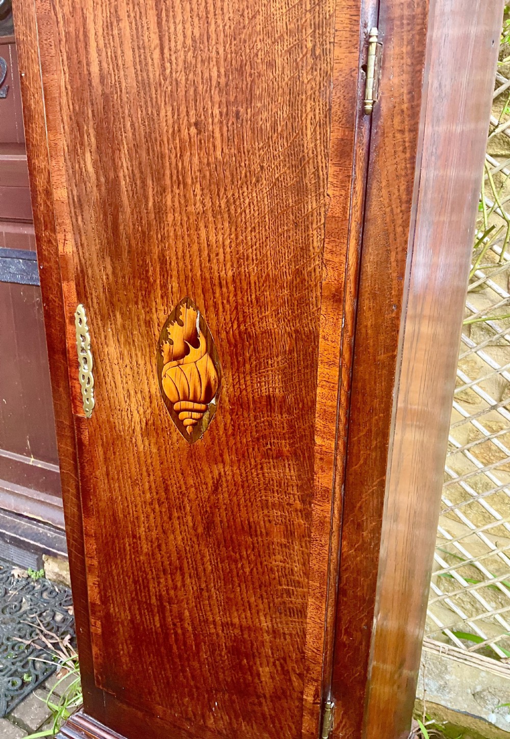 New Find - Small Georgian Oak Grandfather Longcase Clock View II