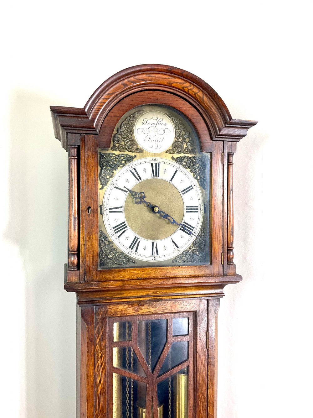 Quarter Chiming Musical Small Grandfather Longcase Clock View II