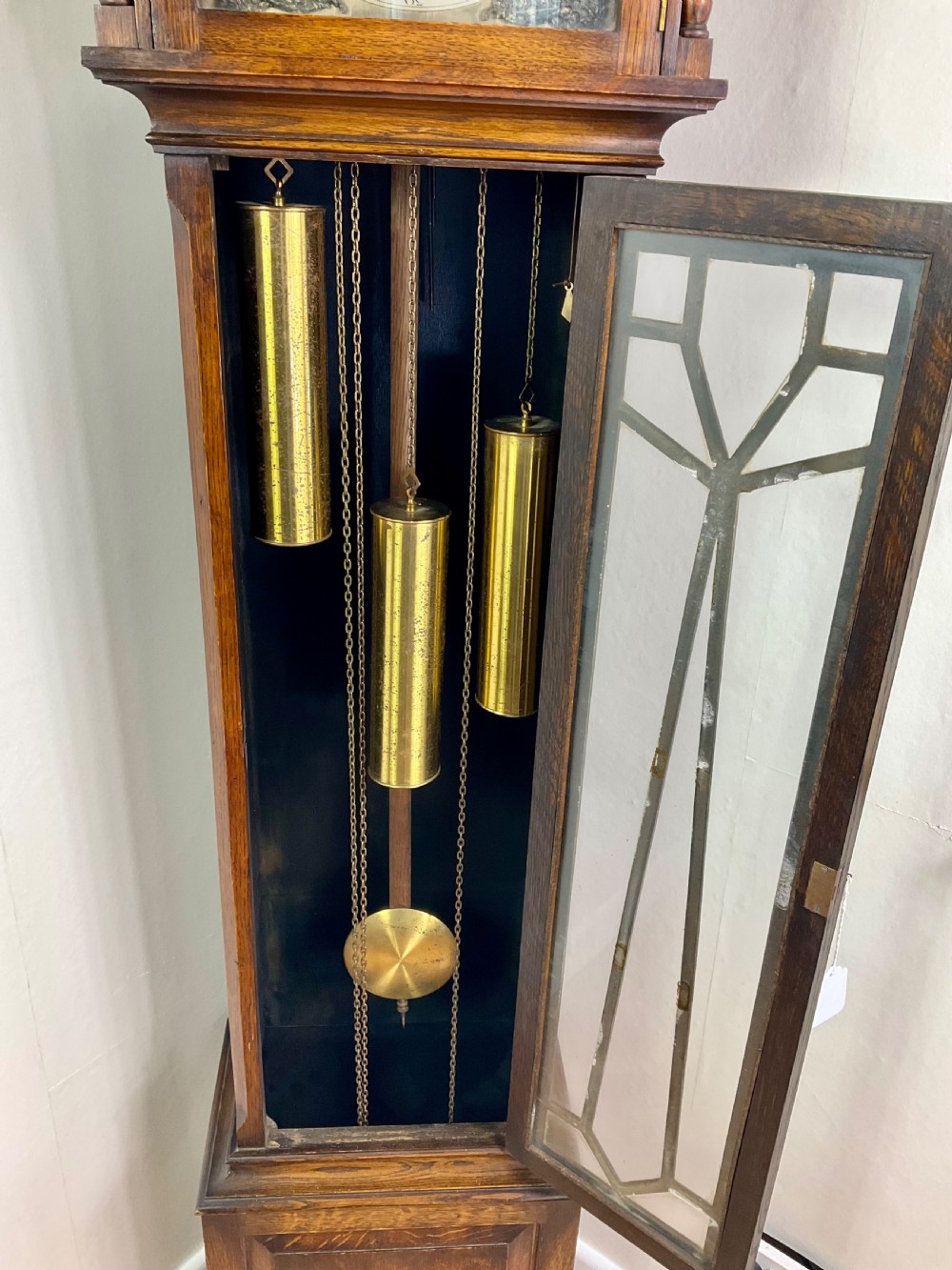 Quarter Chiming Musical Small Grandfather Longcase Clock View X