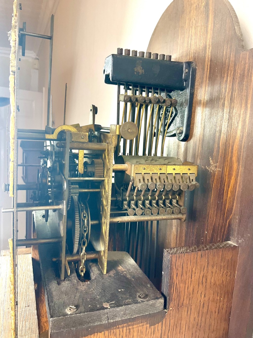 Small Musical 8 Day Grandmother Grandfather Longcase Clock View IX