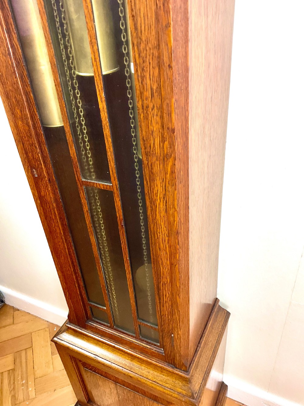 Small Musical 8 Day Grandmother Grandfather Longcase Clock View XII