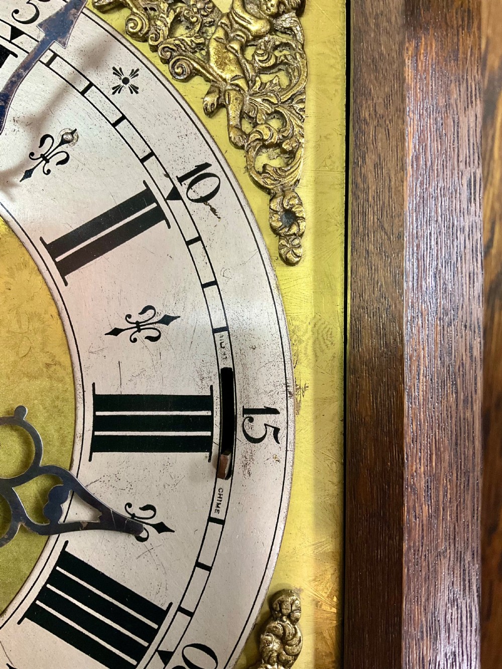 Small Grandfather Longcase Clock - Triple Tune on Quarters View VIII