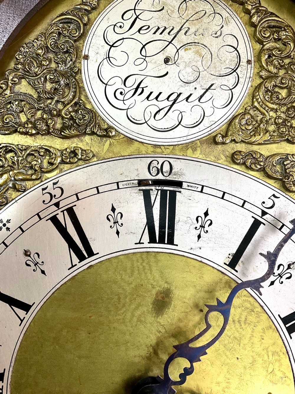 Small Grandfather Longcase Clock - Triple Tune on Quarters View IX