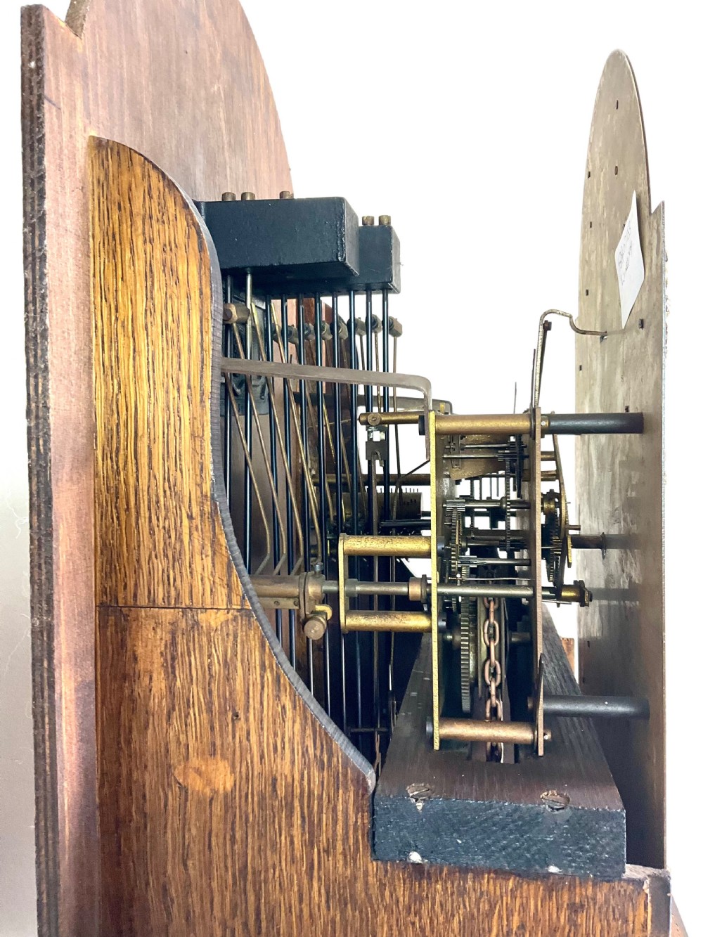 Small Grandfather Longcase Clock - Triple Tune on Quarters View XI