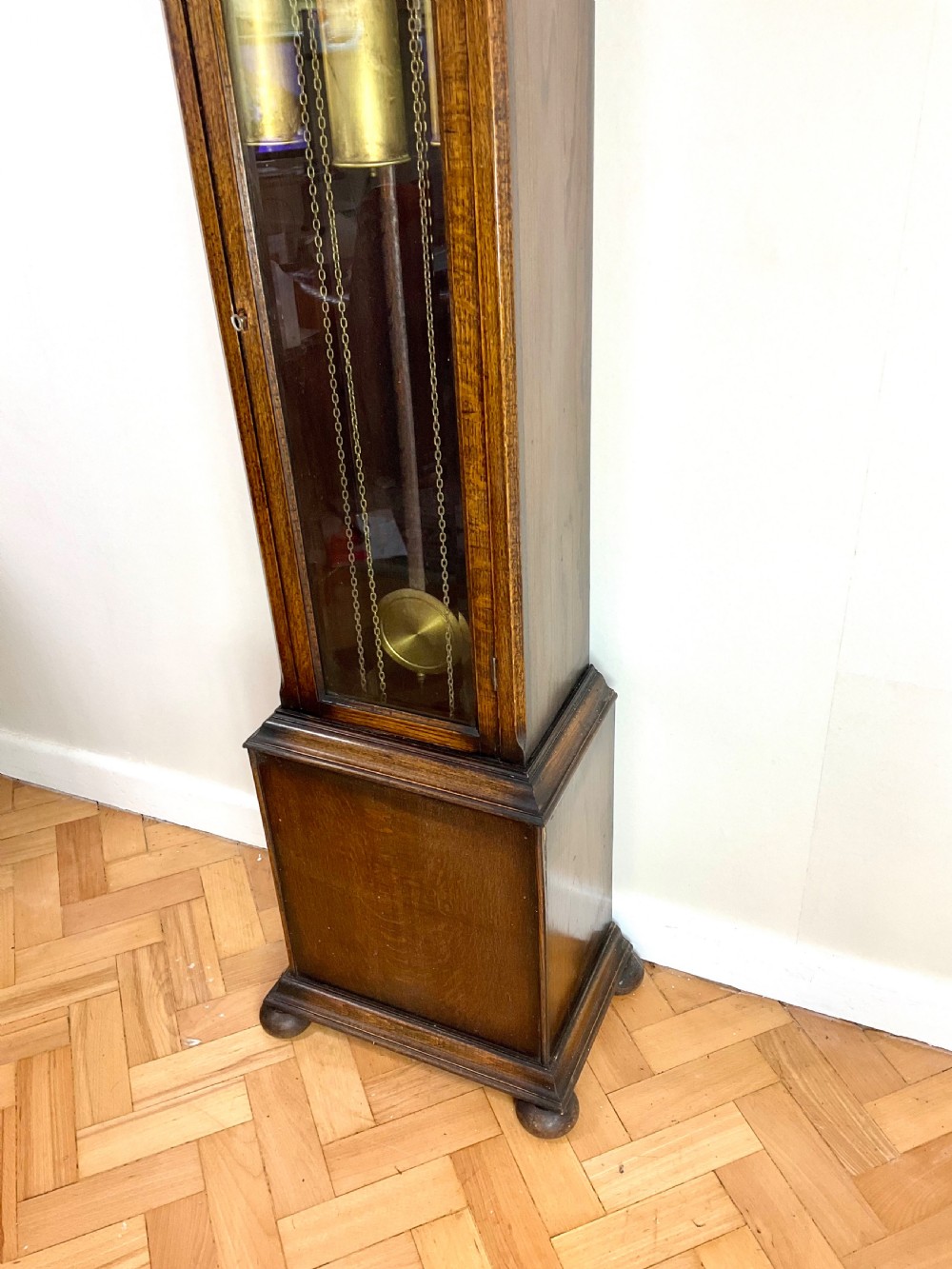Quarter Chiming Triple Musical Grandmother Longcase Clock  View VIII