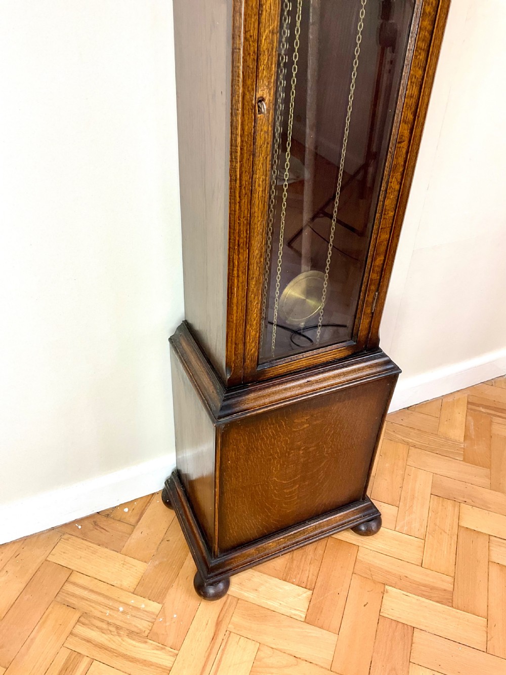 Quarter Chiming Triple Musical Grandmother Longcase Clock  View IX