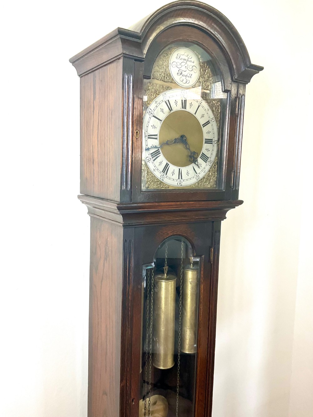Oak Grandfather Longcase Railway Clock - Canterbury Kent
