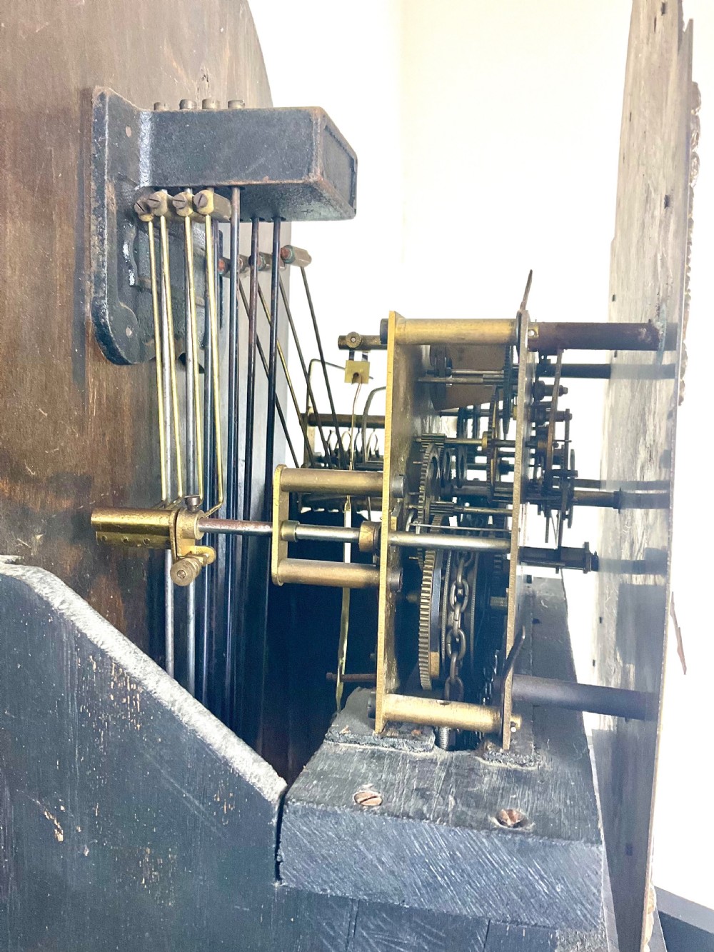 Oak Grandfather Longcase Railway Clock - Canterbury Kent View VII