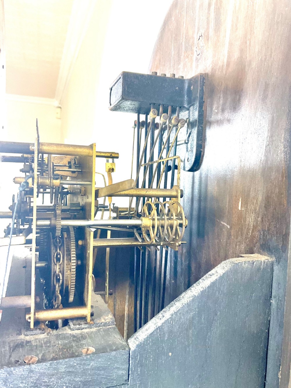 Oak Grandfather Longcase Railway Clock - Canterbury Kent View VIII