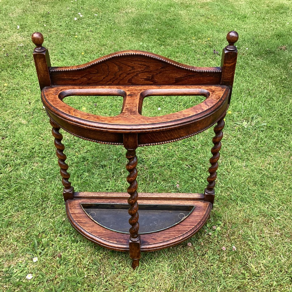 Oak stick stand