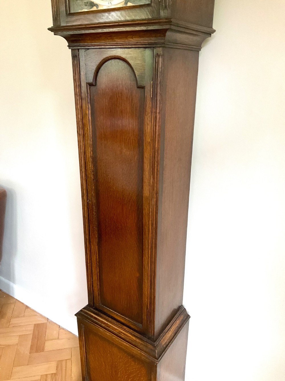 Oak Grandmother Longcase Clock - Harmonious 3 Musical Tunes View VII