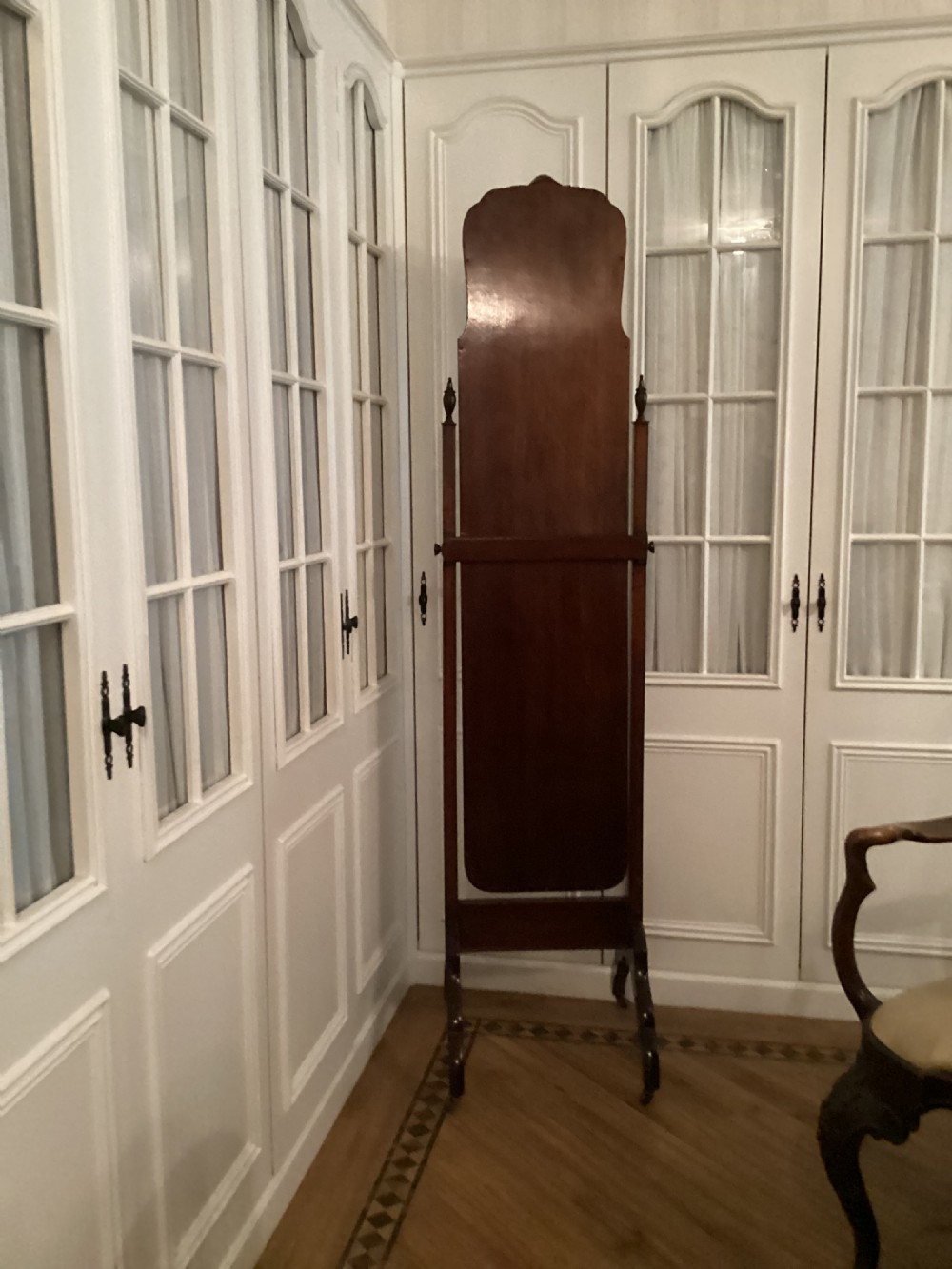 Mahogany Cheval Mirror - height 182cms View II