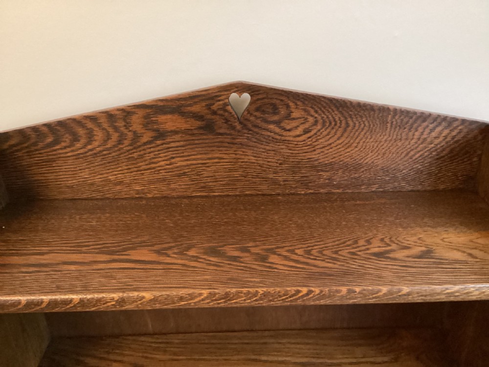 Oak open bookcase c1920 View II