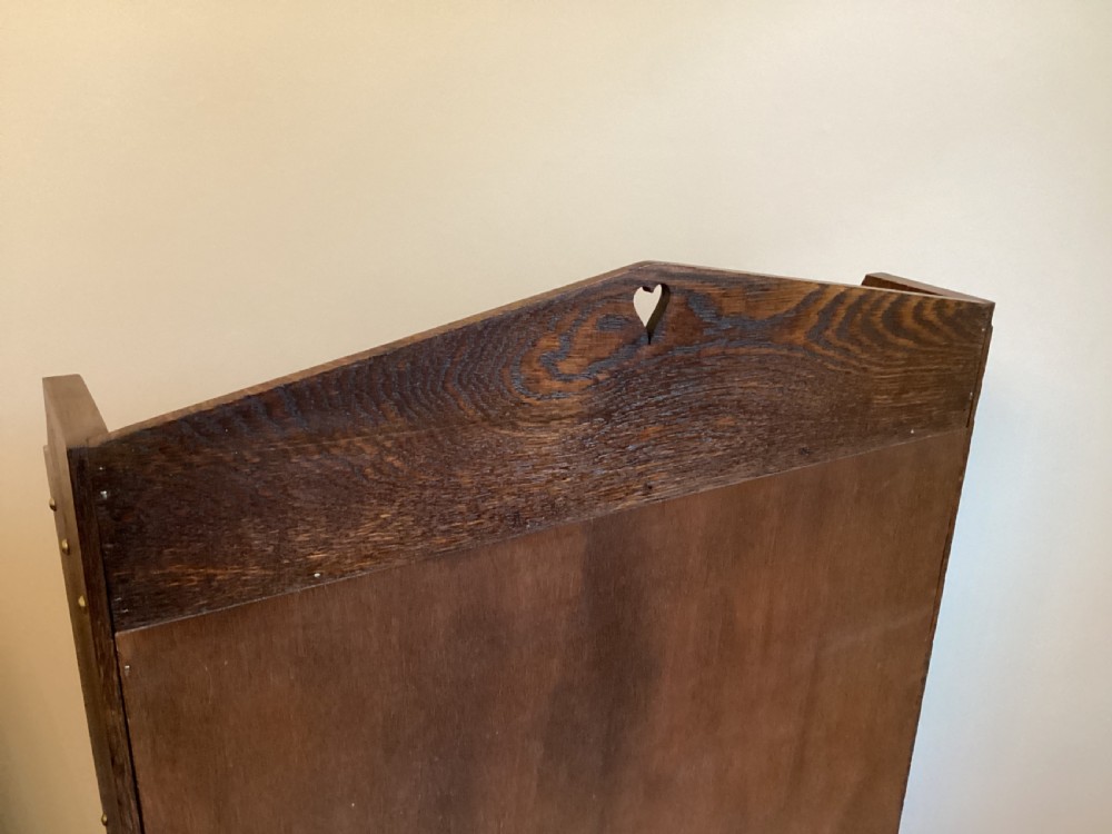 Oak open bookcase c1920 View VI