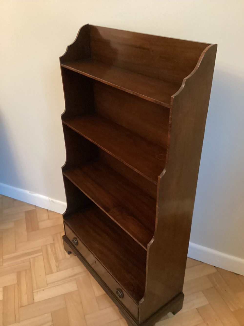 Mahogany Waterfall Bookcase c1910 View II