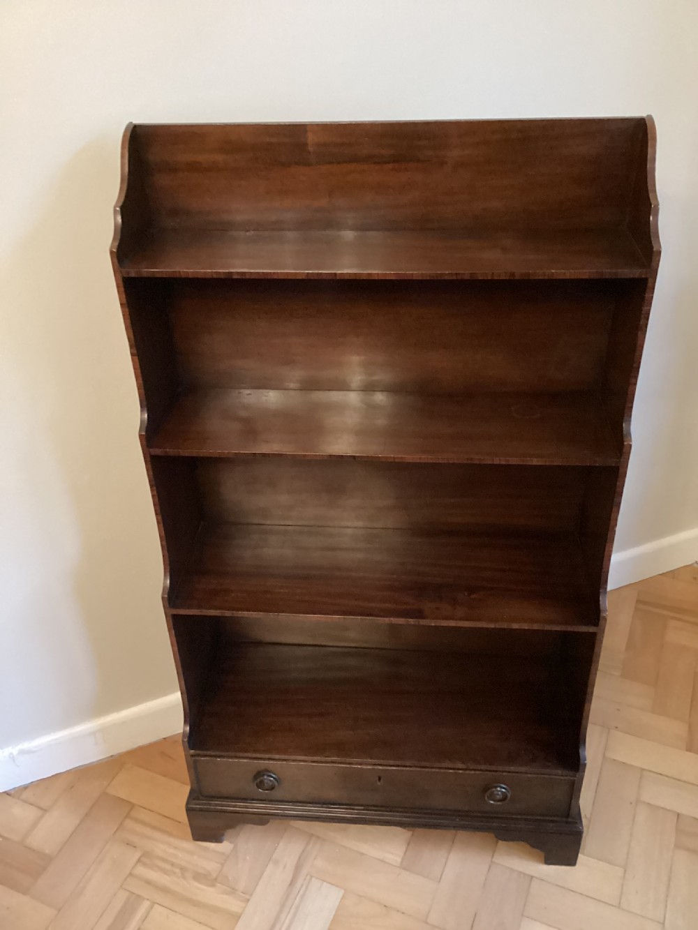 Mahogany Waterfall Bookcase c1910 View III
