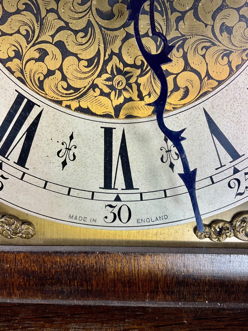 English Oak Musical  Chiming Grandmother Longcase Clock View XII