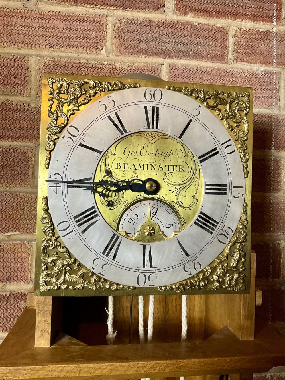 Early Georgian Hooded Wall Clock - 10 Inch Chapter Ring View II