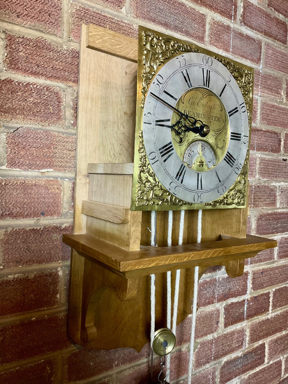 Early Georgian Hooded Wall Clock - 10 Inch Chapter Ring View VI