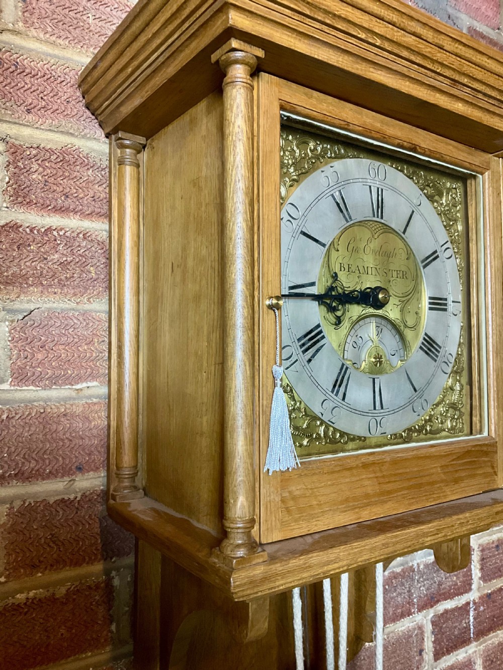 Early Georgian Hooded Wall Clock - 10 Inch Chapter Ring View VII