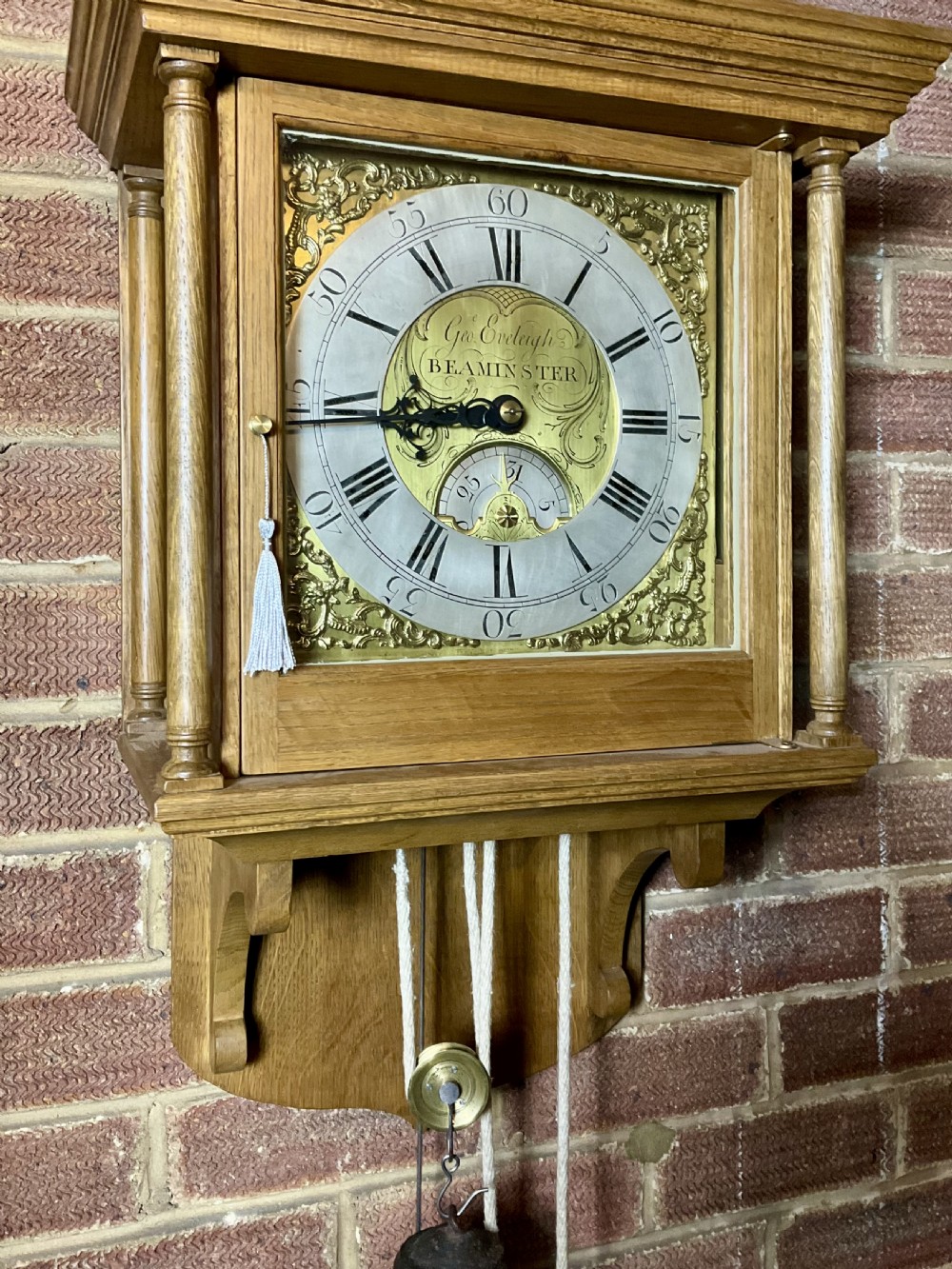 Early Georgian Hooded Wall Clock - 10 Inch Chapter Ring View IX