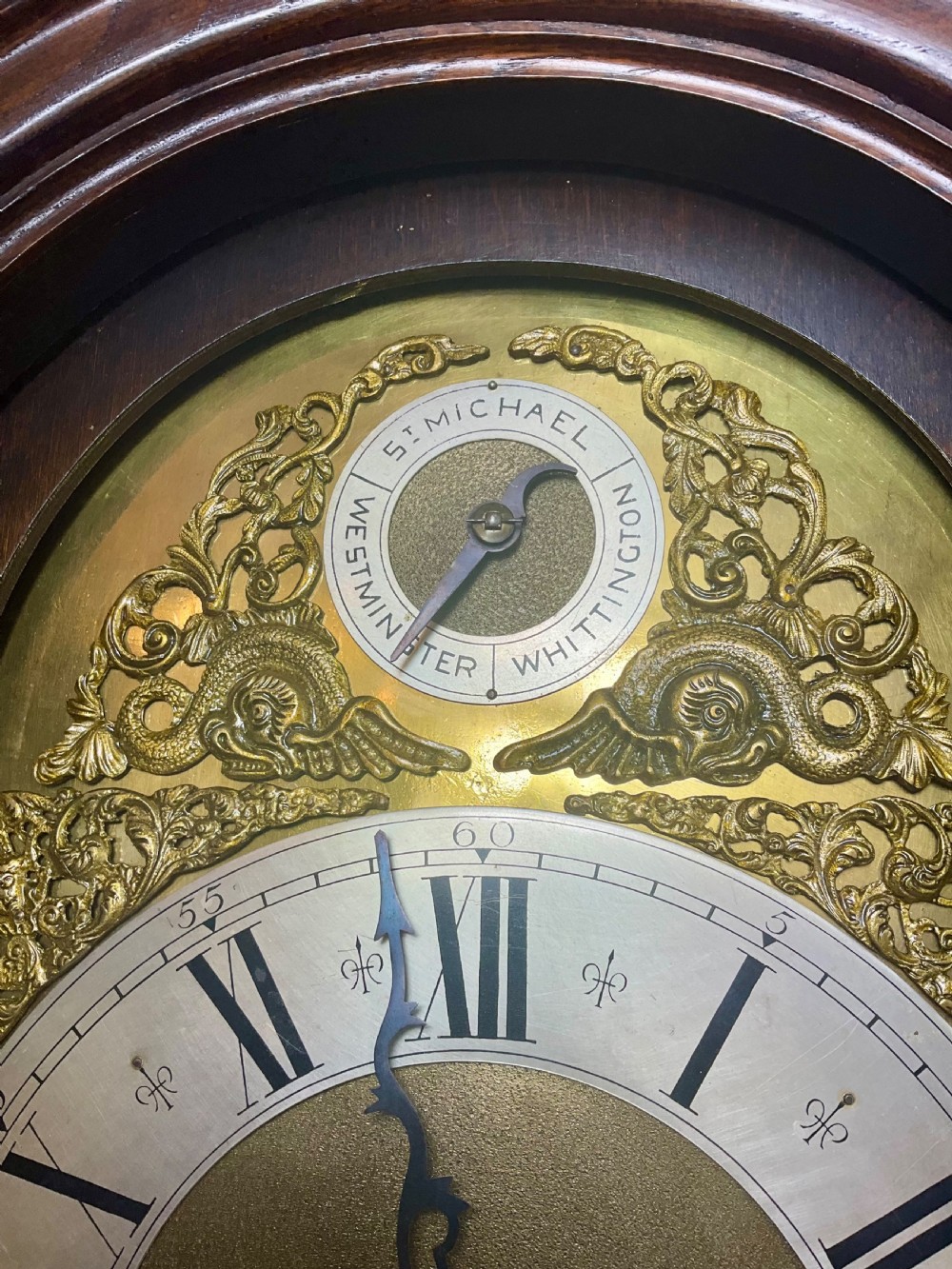 Small Musical Grandfather Longcase Clock  View V