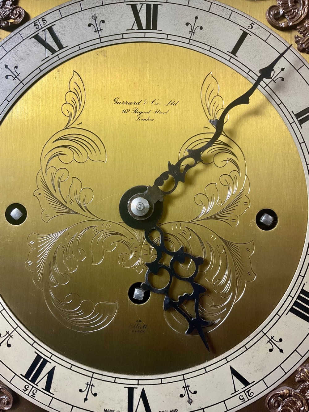 Quarter Chiming Elliott Tubular Bell Small Longcase Clock View III
