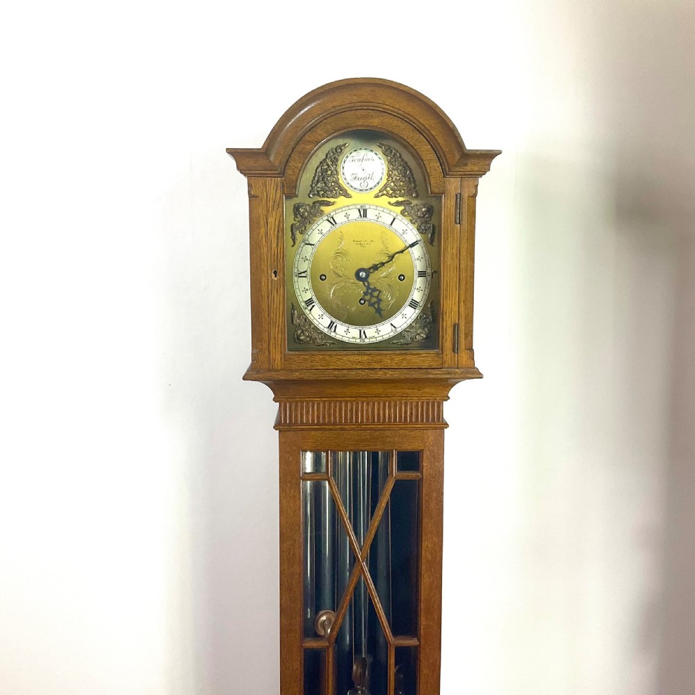 Quarter Chiming Elliott Tubular Bell Small Longcase Clock View VI