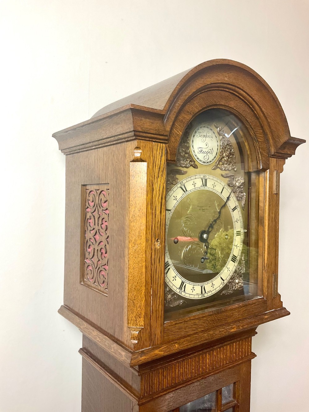 Quarter Chiming Elliott Tubular Bell Small Longcase Clock View VIII