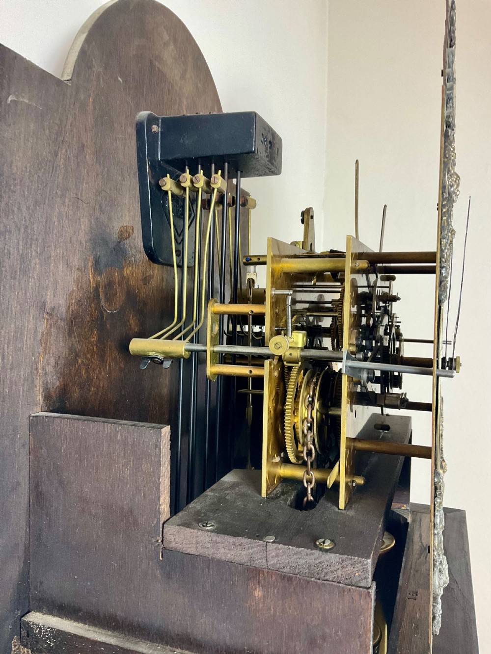 Mellow Tune Musical Oak Small Grandfather Longcase Clock View VII