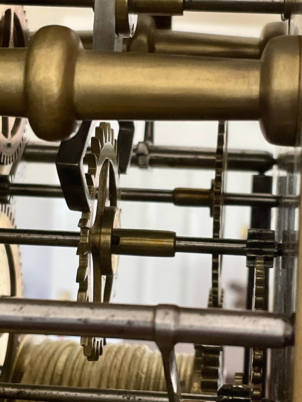 Small Georgian Oak Regulator Grandfather Longcase Clock View VII