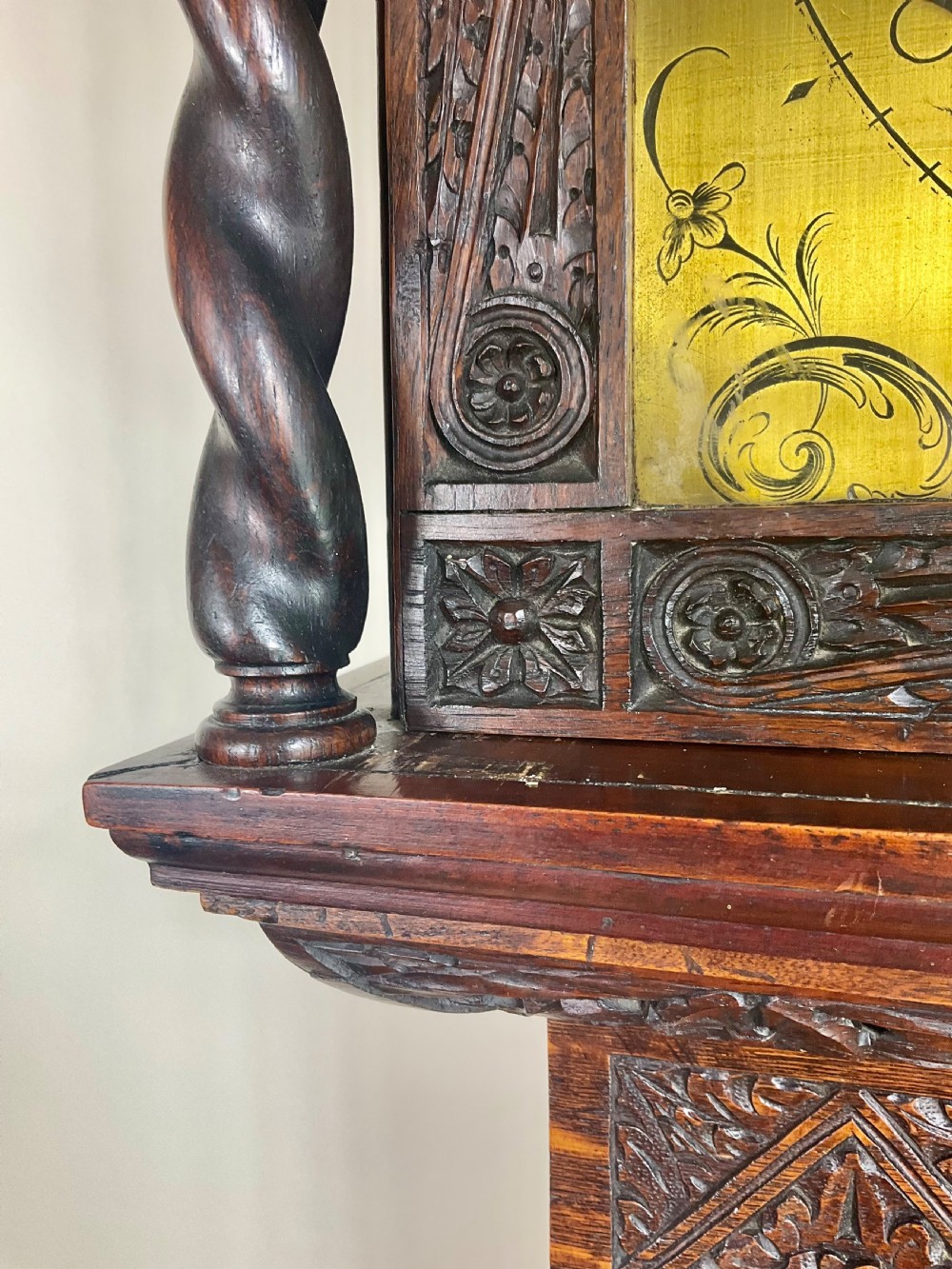 Small Georgian Oak Regulator Grandfather Longcase Clock View X