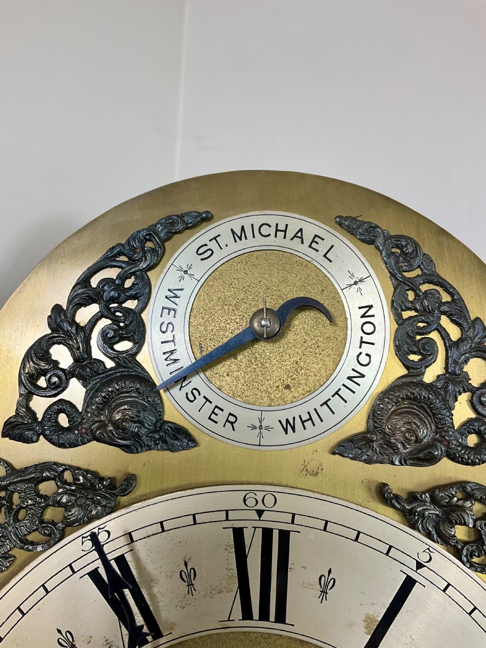 Quarter Chiming Grandmother Longcase Clock 75in high View IV